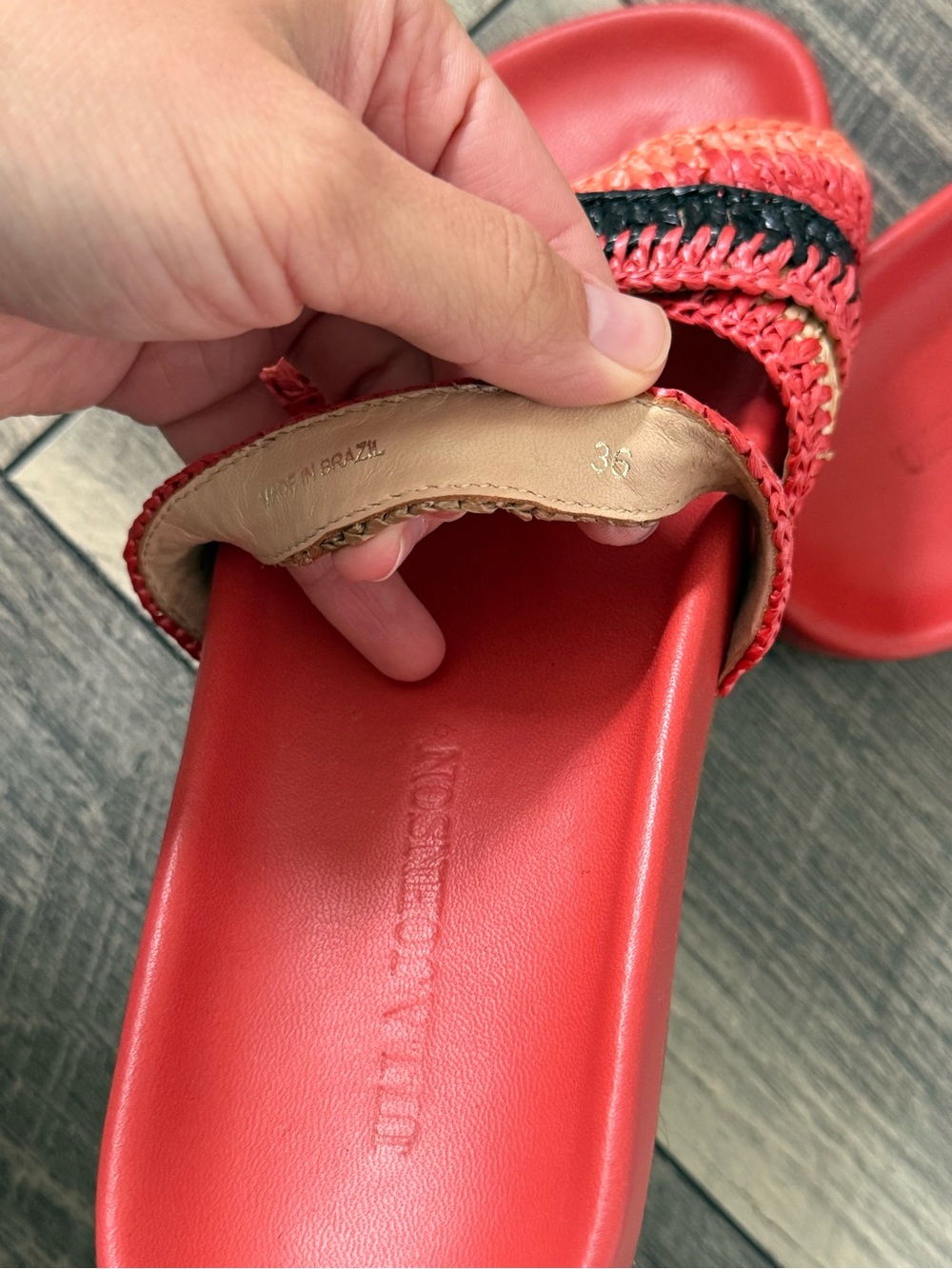 Ulla Johnson Raffia Slide Sandals - Picture 6 of 6